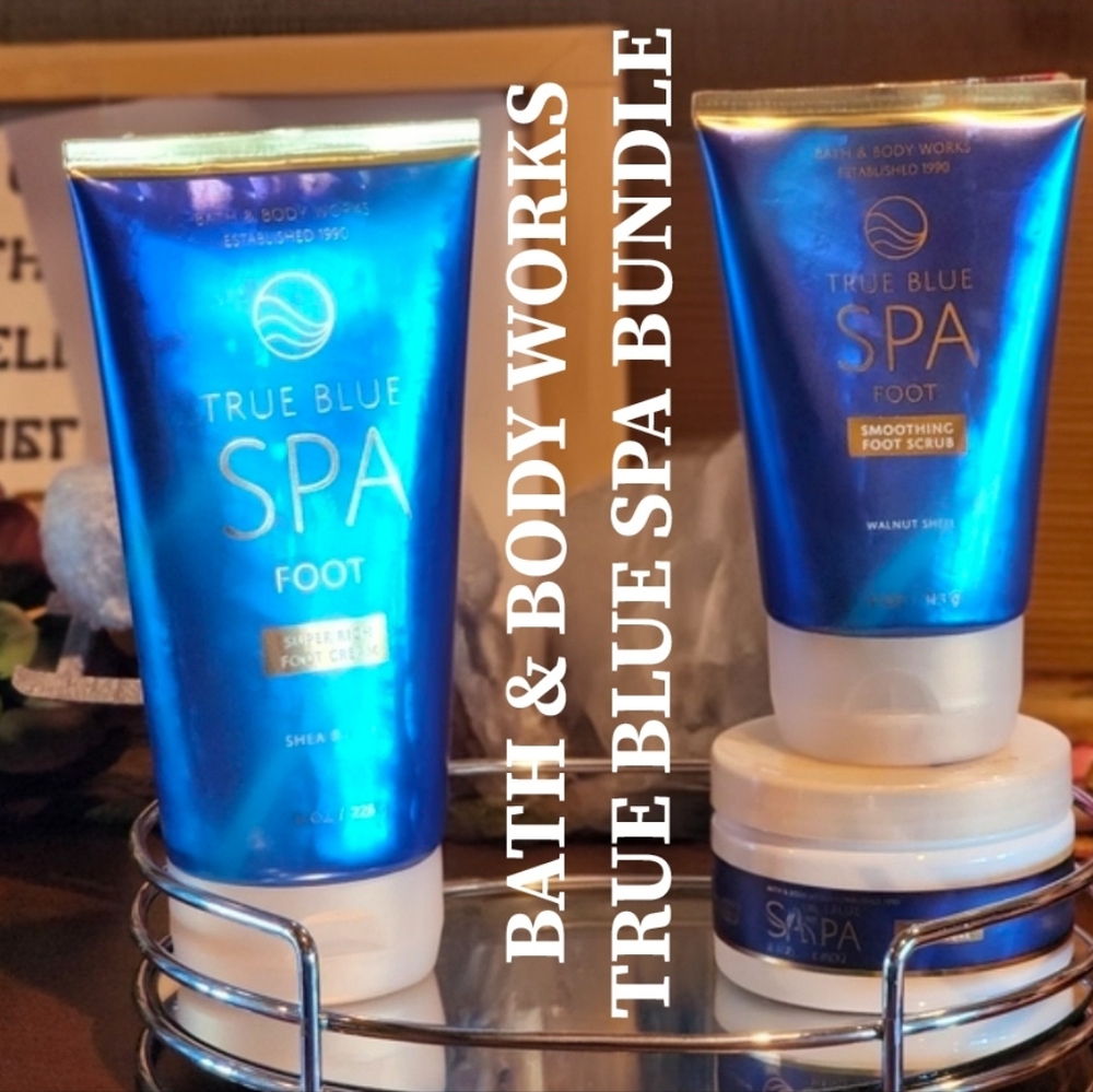 Bath & Body Works Blue Spa Hand & Foot Care Bundle